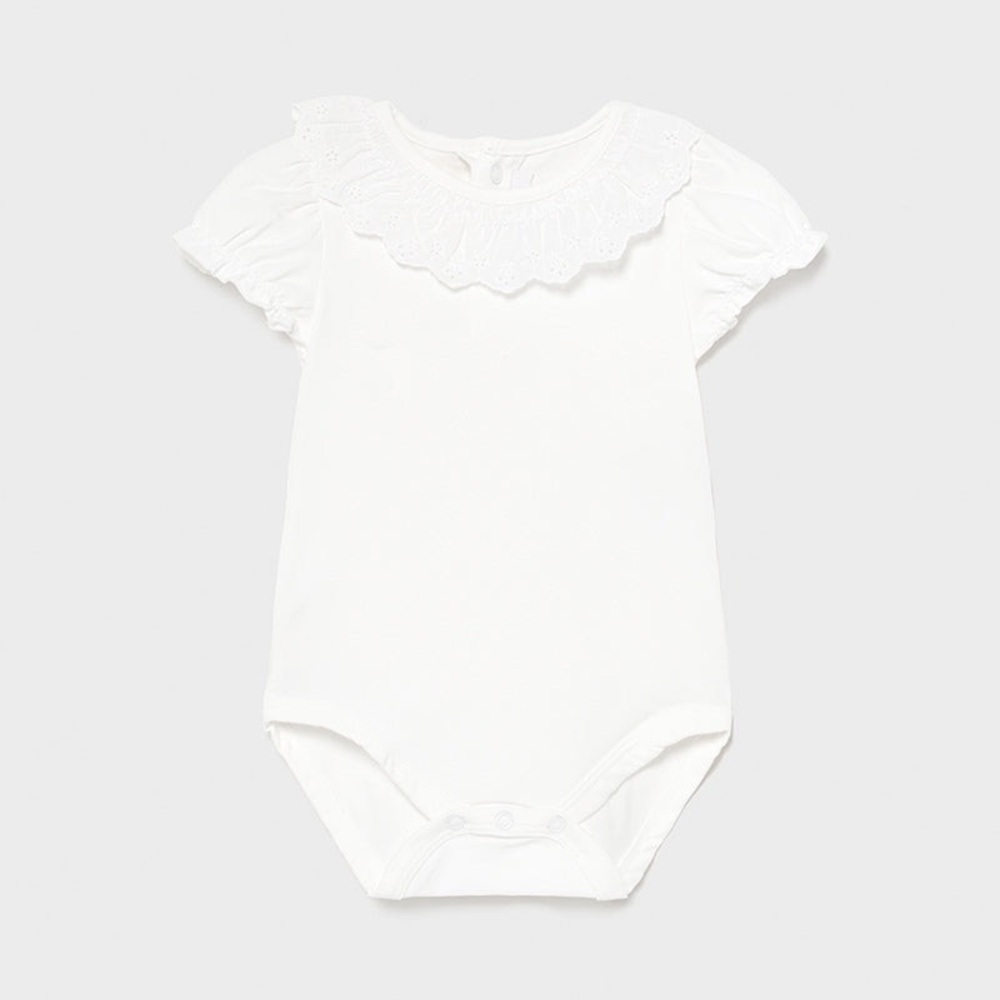 Size 18 months Mayoral Ivory Lace-Trimmed Bodysuit